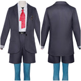 Women Gray School Uniform Cosplay Costume Outfit Halloween Carnival Suit