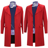 Wonka Wonka Red Outfit Cosplay Costume Outfit Halloween Carnival Suit