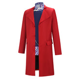 Wonka Wonka Red Outfit Cosplay Costume Outfit Halloween Carnival Suit