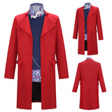 Wonka Wonka Red Outfit Cosplay Costume Outfit Halloween Carnival Suit
