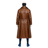 X-Men ‘97 Gambit Black Jumpsuit with Brown Trench Coat Cosplay Costume Outfit Halloween Carnival Suit