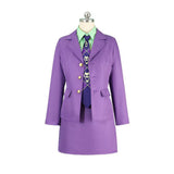 Yoshikage Kira Women Outfit Cosplay Costume Outfit Halloween Carnival Suit