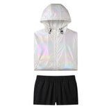 Yuji Itadori 68 Years Later White Iridescent Coat Cosplay Costume Outfit Halloween Carnival Suit