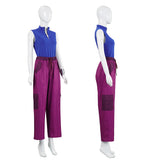 Zombies 4 Addison Wells Blue And Purple Outfit Cosplay Costume Outfits Halloween Carnival Suit
