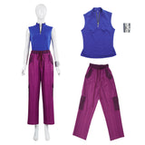 Zombies 4 Addison Wells Blue And Purple Outfit Cosplay Costume Outfits Halloween Carnival Suit