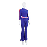 Zombies 4 Addison Wells Blue Top Pants Set Cosplay Costume Outfits Halloween Carnival Suit