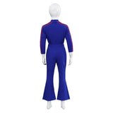 Zombies 4 Addison Wells Kids Children Blue Outfit Cosplay Costume Outfits Halloween Carnival Suit