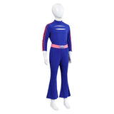 Zombies 4 Addison Wells Kids Children Blue Outfit Cosplay Costume Outfits Halloween Carnival Suit