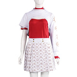 Zombies 4 Addison Wells White Dress Set Cosplay Costume Outfits Halloween Carnival Suit