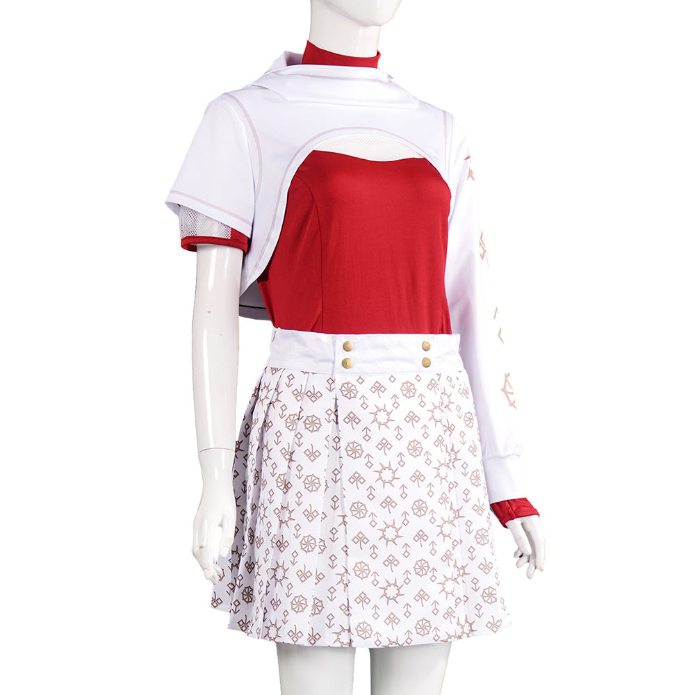 Zombies 4 Addison Wells White Dress Set Cosplay Costume Outfits Hallow ...