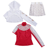 Zombies 4 Addison Wells White Dress Set Cosplay Costume Outfits Halloween Carnival Suit