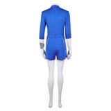Zombies 4 Addison Women Blue Top Shorts Set Cosplay Costume Outfits Halloween Carnival Suit