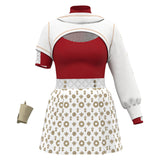 Zombies 4 Nova Kids Children Red Dress Cosplay Costume Outfits Halloween Carnival Suit