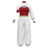 Zombies 4 Nova Kids Children Red Top Pants Set Cosplay Costume Outfits Halloween Carnival Suit