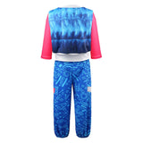 Zombies Addison Blue Outfit Kids Children Cosplay Costume Outfits Halloween Carnival Suit