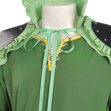Zorro Green Outfit with Cape Cosplay Costume Outfit Halloween Carnival Suit