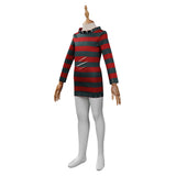 Kids Children A Nightmare On Elm Street：Freddy Krueger Cosplay Costume Halloween Carnival Suit
