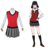 Kakegurui Midari Ikishima Halloween Carnival Suit Cosplay Costume Women School Uniform Outfits