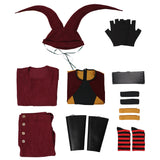 Wednesday Addams-Xavier Thorpe Cosplay Costume Clown Hat Uniform Outfits Halloween Carnival Suit