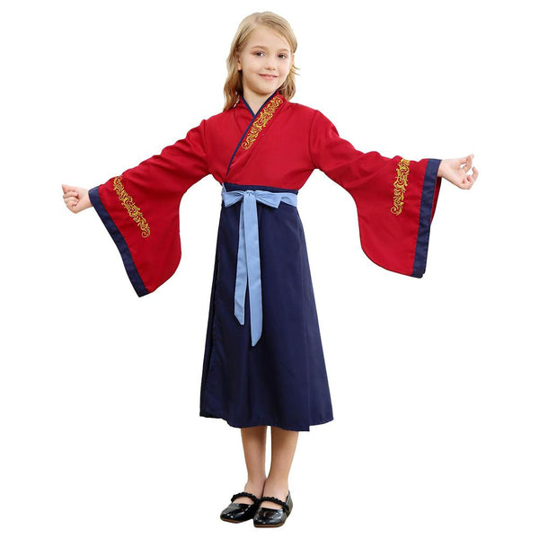 Traditional Chinese Dress Mulan Princess Dress For Little Girl Cosplay ...