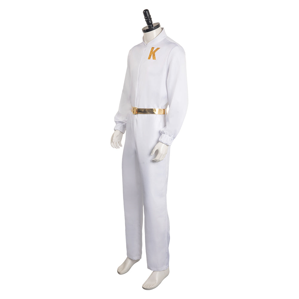 Movie Barbie Ken White Men Outfits Halloween Carnival Cosplay Costume