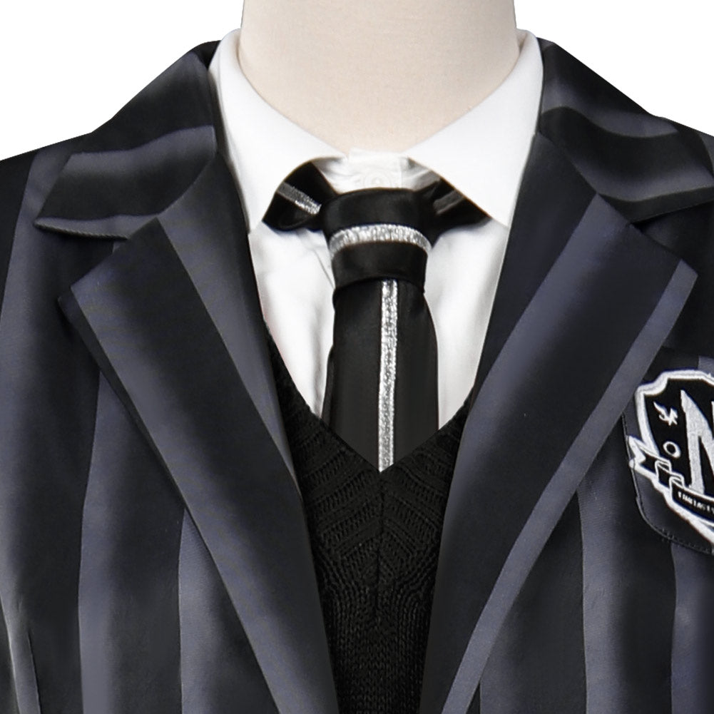 Adult Wednesday Addams Wednesday Cosplay Costume School Uniform Dress –  TrendsinCosplay
