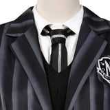 Adult Wednesday Addams Wednesday Cosplay Costume School Uniform Dress Outfits Halloween Carnival Party Suit