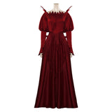 Disenchanted Giselle Cosplay Costume Red Party Dress Outfits Halloween Carnival Suit