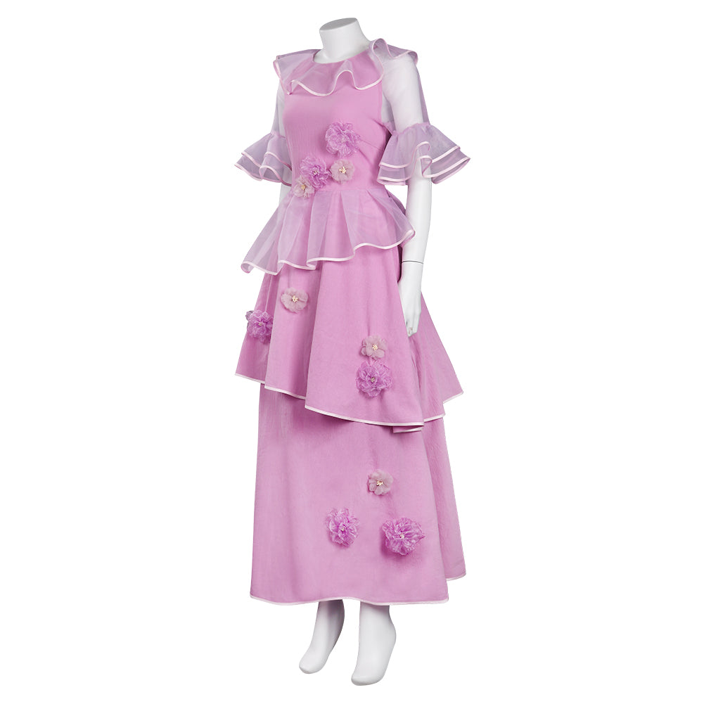 encanto pink dress Kids Encanto Isabela Madrigal Dress Girls Isabela Cosplay Costumes ACcosplay, 140cm