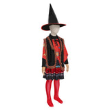 Hocus Pocus-Dani Dennison Halloween Carnival Suit Cosplay Costume Kids Children Girls Skirt Hat Outfits
