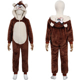 Animal Tasmanian Devil Halloween Carnival Suit Cosplay Costume Jumpsuit Sleepwear Pajams Outfits Kids Children