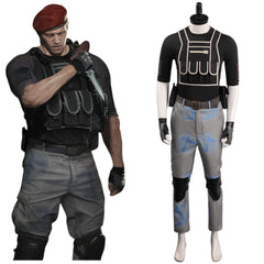 Jack Krauser Resident Evil 4 Remake Cosplay Costume Outfits Halloween