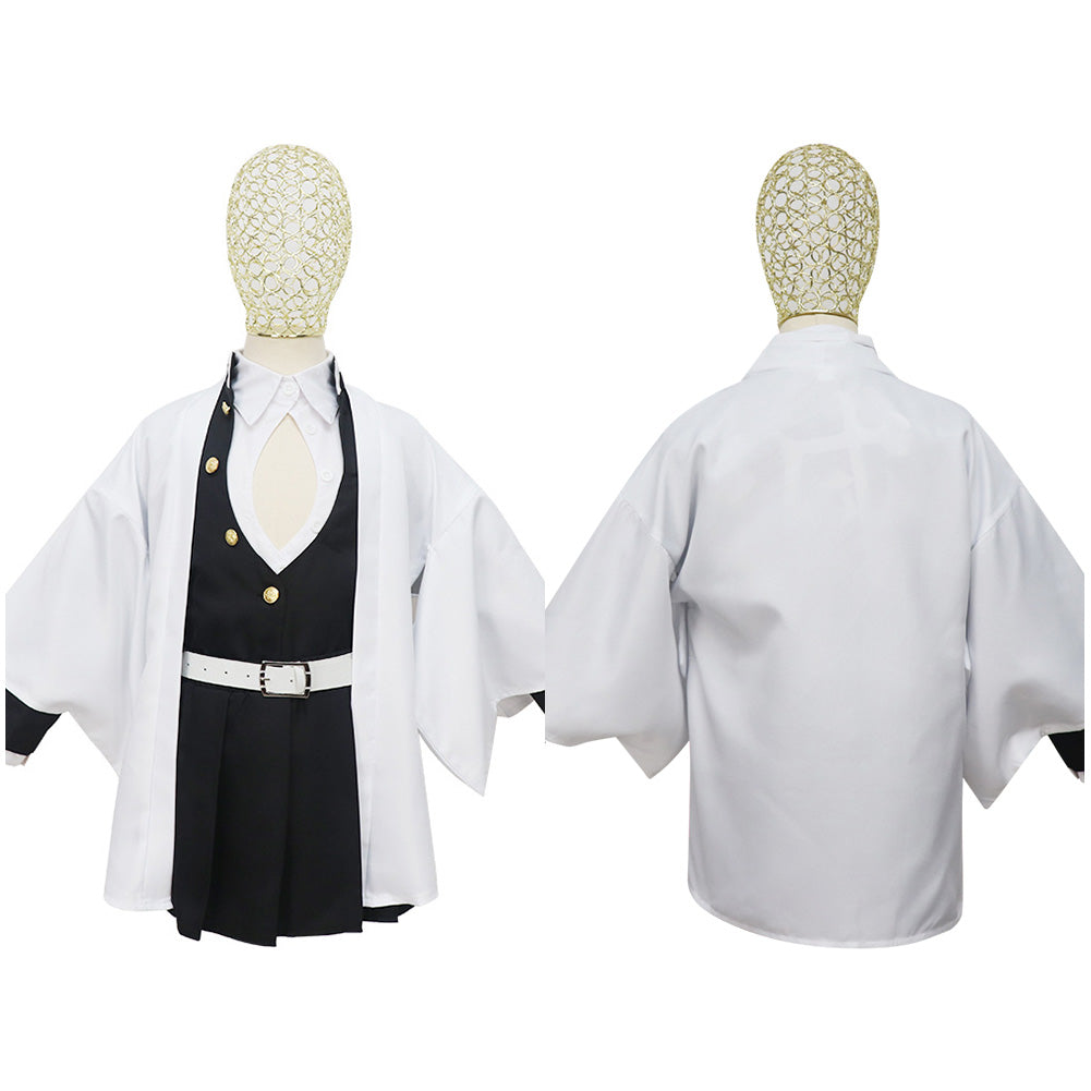 Kids Demon Slayer Kanroji Mitsuri Cosplay Costume Outfits Halloween Carnival Suit