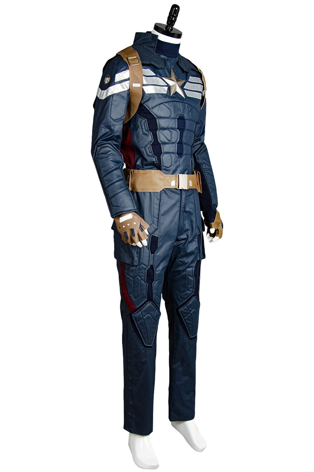 Captain America 2 The Winter Soldier Steve Rogers Uniform Outfit Cosplay Costume