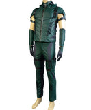 Green Arrow Season 4 Leather Cosplay Costume (No Quiver)