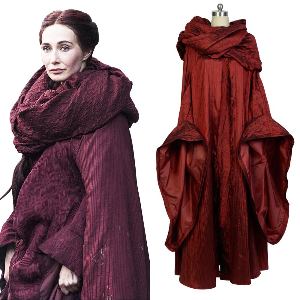 GoT Game of Thrones The Red Woman Melisandre Outfit Cosplay Costume