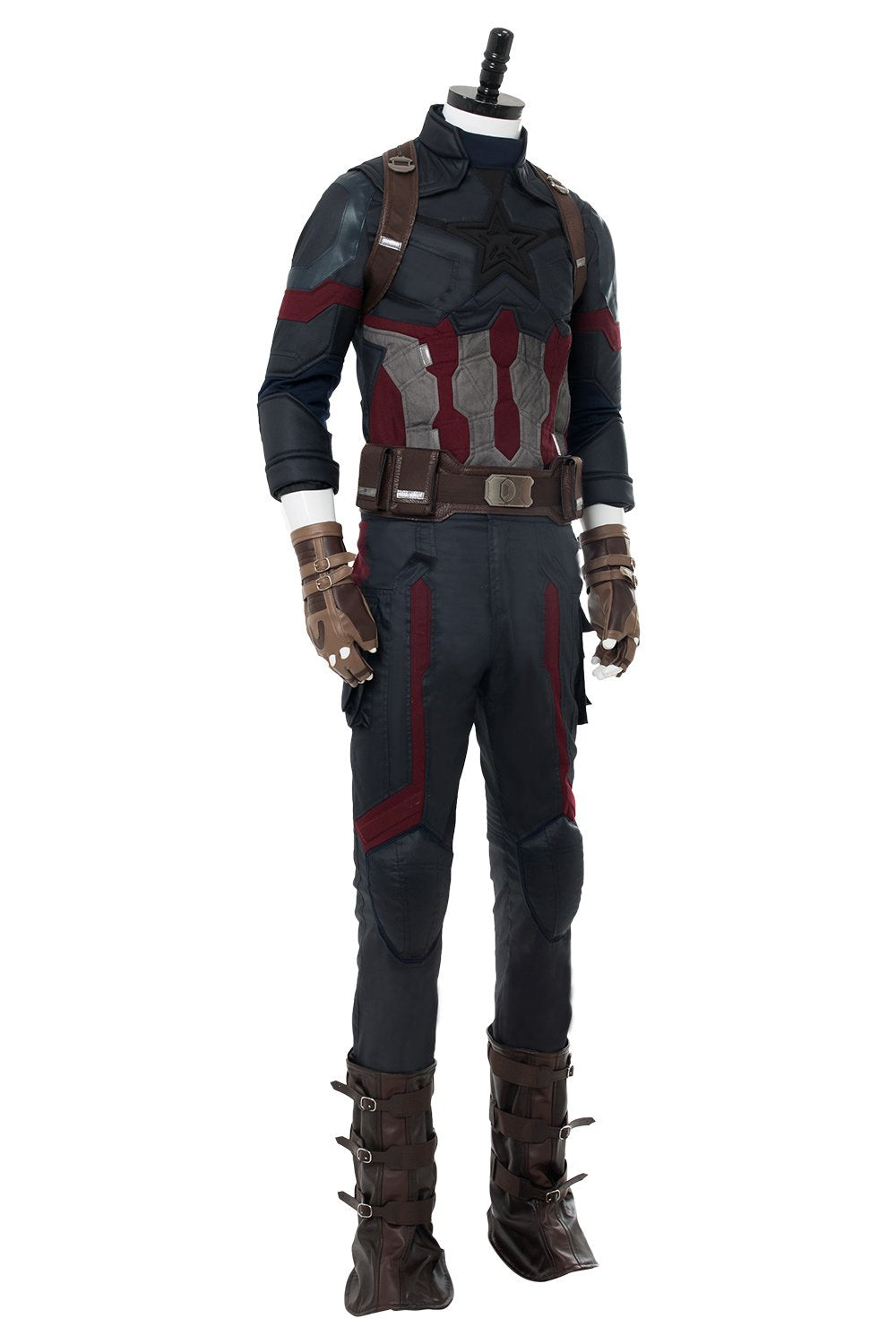 Avengers 3 : Infinity War Captain America Steven Rogers Outfit Uniform Suit Cosplay Costume NEW