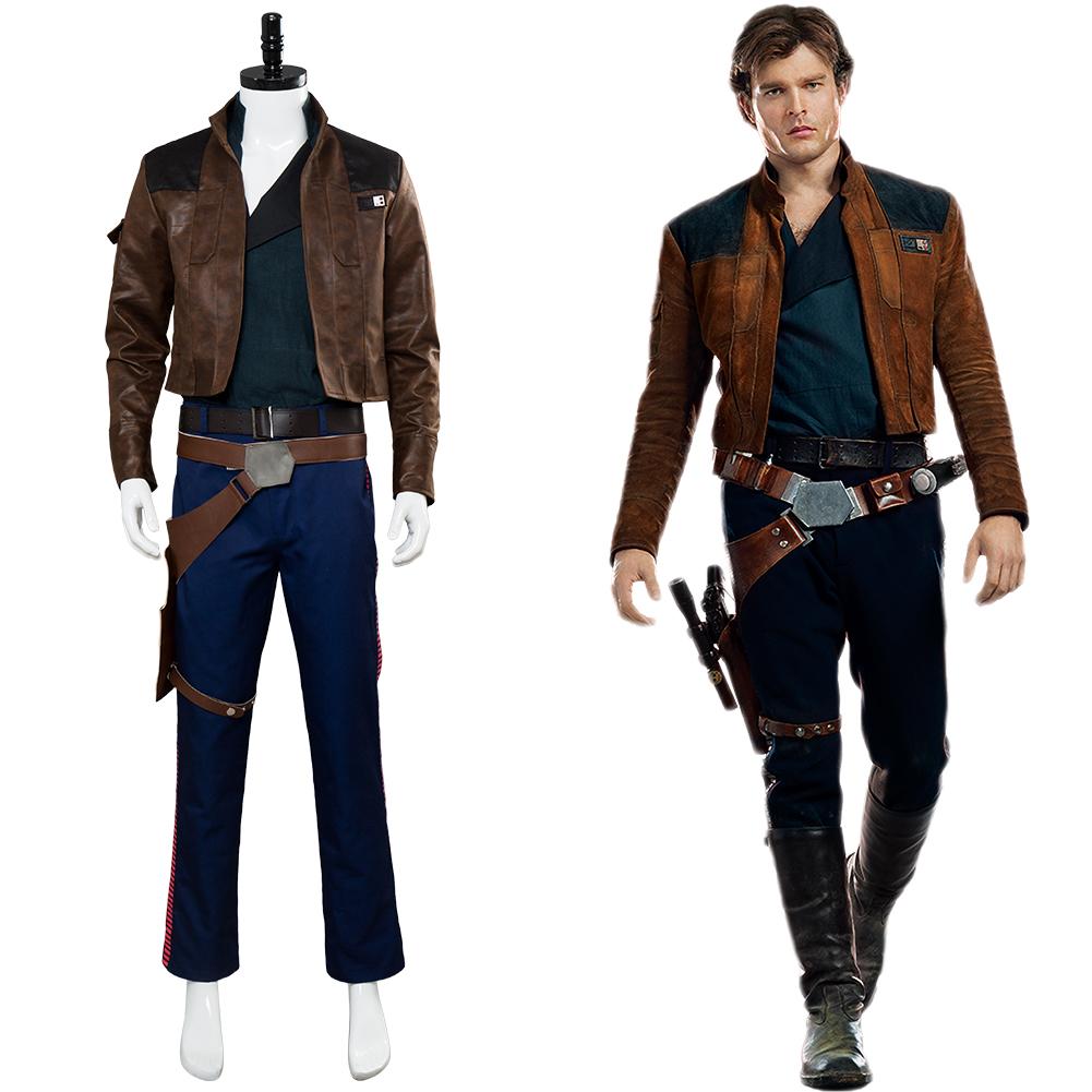 Solo: A Star Wars Story Han Solo Outfit Jacket Suit Cosplay Costume