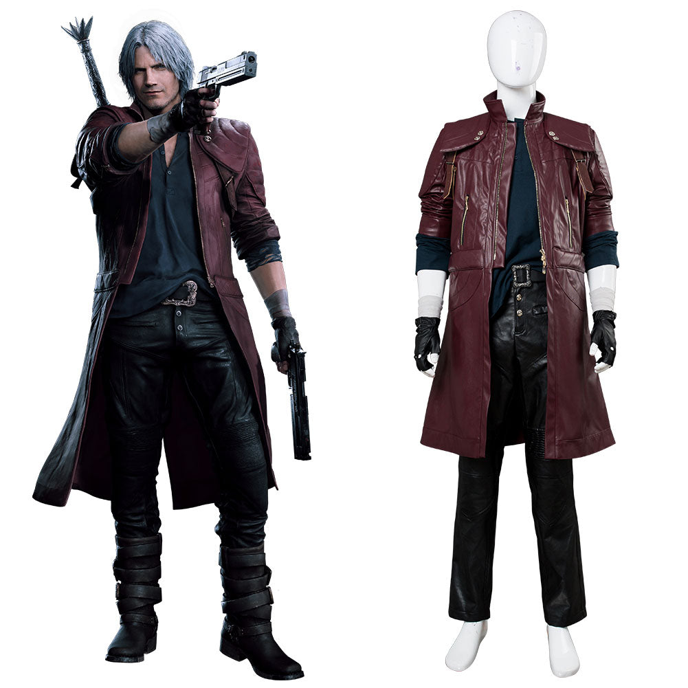 Dante Costume, Devil May Cry 3 Dante Cosplay Costume