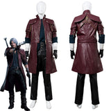 Devil May Cry V DMC5 Dante Aged Outfit Leather Cosplay Costume