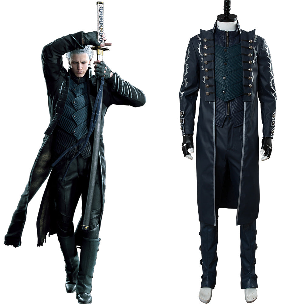 Devil May Cry V DMC 5 Vergil Aged Outfit Cosplay Costume – TrendsinCosplay