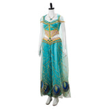 Naomi Scott Cosplay Princess Jasmine Aladdin the Movie Outfit Peacock Cosplay Costume