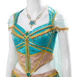 Naomi Scott Cosplay Princess Jasmine Aladdin the Movie Outfit Peacock Cosplay Costume