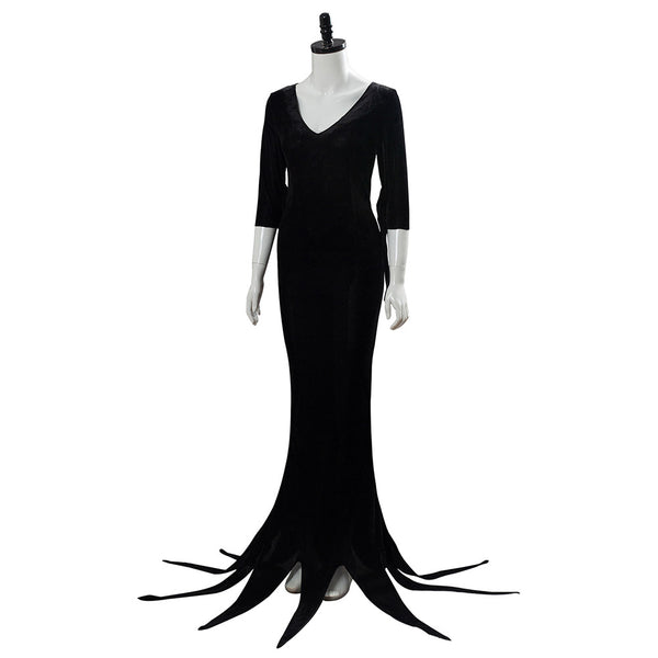 Morticia Addams The Addams Family Cosplay Costume Outfit Dress Suit Un ...