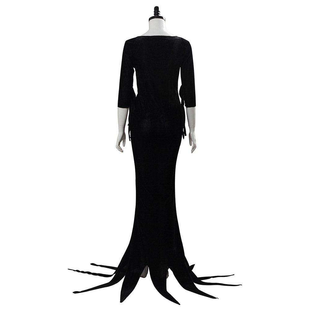 Morticia Addams The Addams Family Cosplay Costume Outfit Dress Suit Uniform