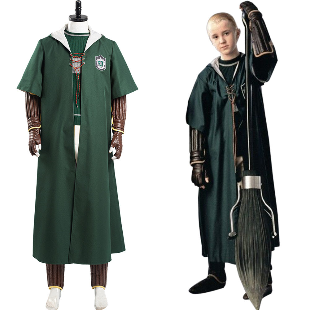 Harry Potter Slytherin Green Quidditch Halloween Carnival Suit Cosplay –  TrendsinCosplay