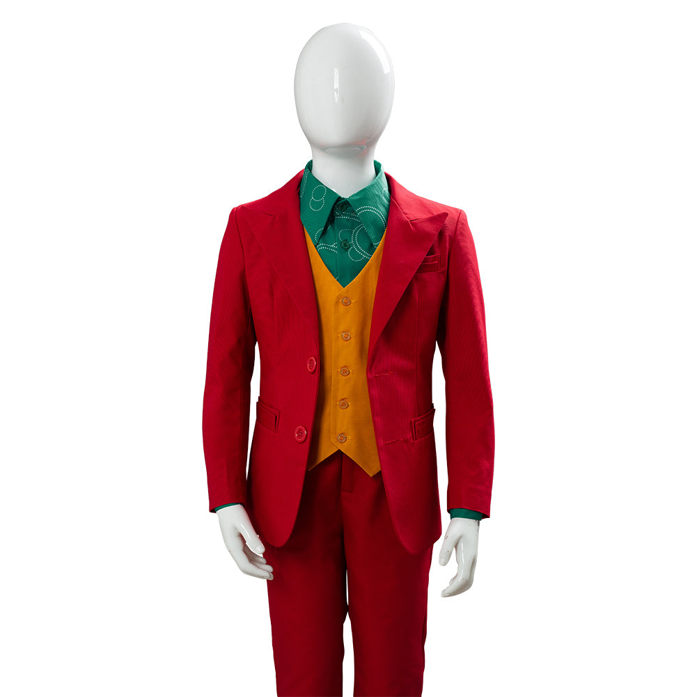Joker Origin Romeo Joaquin Phoenix Arthur Fleck Costume DC Outfit Cosplay Costume For Kids