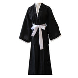 Anime Bleach Kuchiki Rukia Cosplay Costume Japanese Kimono Outfit Black