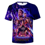 Avengers 4 :Endgame Captain America Marvel Iron Man Printed T-shirt