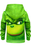 Kids Hoodie How the Grinch Stole Christmas Grinch Green Pullover Sweatshirt